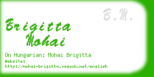 brigitta mohai business card